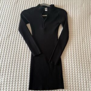 Princess Polly Black Ribbed Bodycon Dress